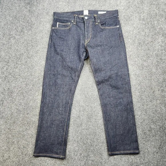Hiroshi Kato Jeans Mens 32x26 Raw Selvedge Denim Made In USA Slim Straight